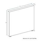 Cabeceira Sena Branco Casal (12x140x125) - Ortobom