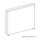 Cabeceira Sena Facto Bege Queen (12x160x125) - Ortobom