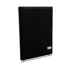 Cabeceira Sena Linho Preto Solteiro (12x90x125) - Revestida E