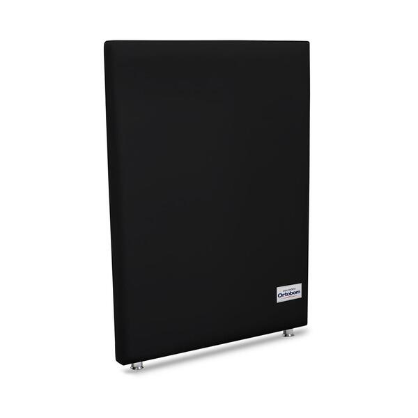 Cabeceira Sena Preto Solteiro (12x90x125) - Ortobom