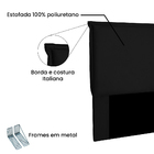 Cabeceira Sicília De Casal 140 Cm Veludo Preto - Nexta Casa