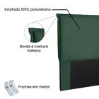 Cabeceira Sicília De Casal 140 Cm Veludo Verde - Nexta Casa