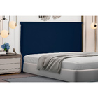 Cabeceira Sicília De King 195 Cm Suede Azul Marinho - Nexta C