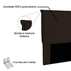 Cabeceira Sicília De King 195 Cm Suede Marrom - Nexta Casa