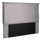 Cabeceira Sicília De Solteiro 90 Cm Veludo Cinza Claro - Next