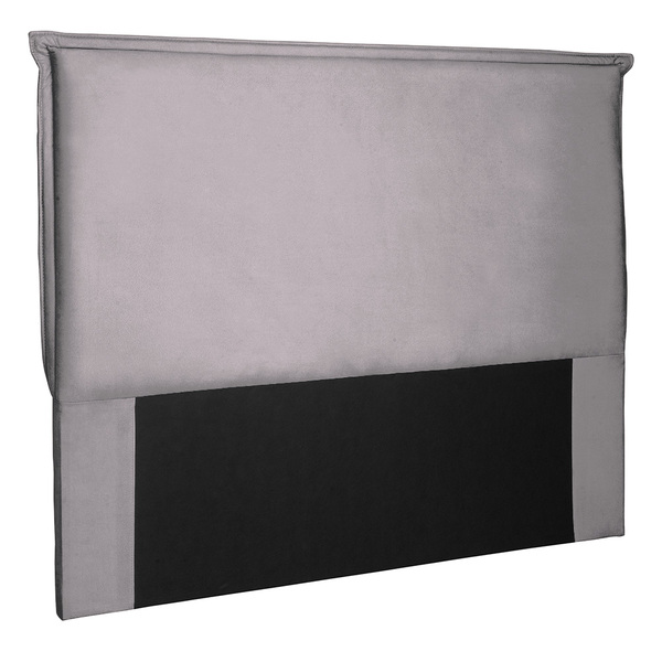 Cabeceira Sicília De Solteiro 90 Cm Veludo Cinza Claro - Next