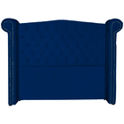 Cabeceira Sienna Luxo Suede Cores - Ds Estofados - King - Azu