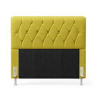 Cabeceira Sirius 160 Para Cama Queen Sued Amarelo Aradecor