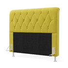 Cabeceira Sirius 160 Para Cama Queen Sued Amarelo Aradecor