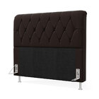 Cabeceira Sirius 160 Para Cama Queen Sued Marrom Aradecor