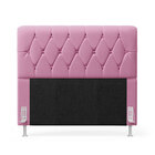 Cabeceira Sirius 195 Para Cama King Sued Rosê Aradecor