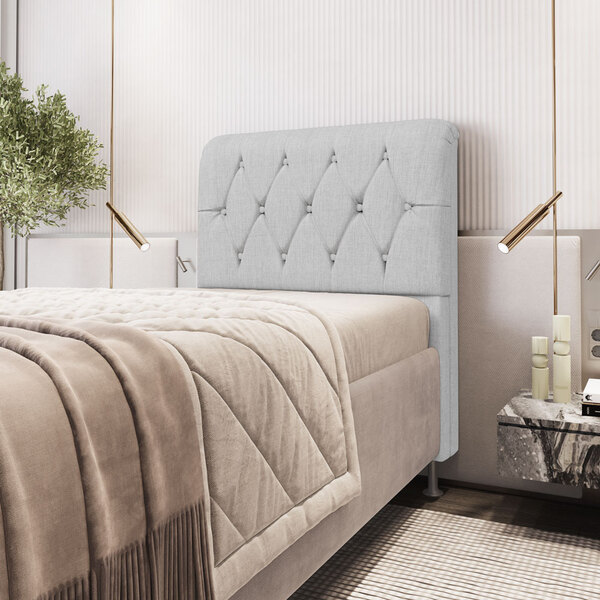 Cabeceira Sirius 90 / N-040 Linho Cinza Claro