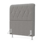 Cabeceira Sirus 90 Premium / N-038 Bouclê Cinza