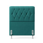 Cabeceira Sirus 90 Premium / Z-016 Sued Azul Turquesa