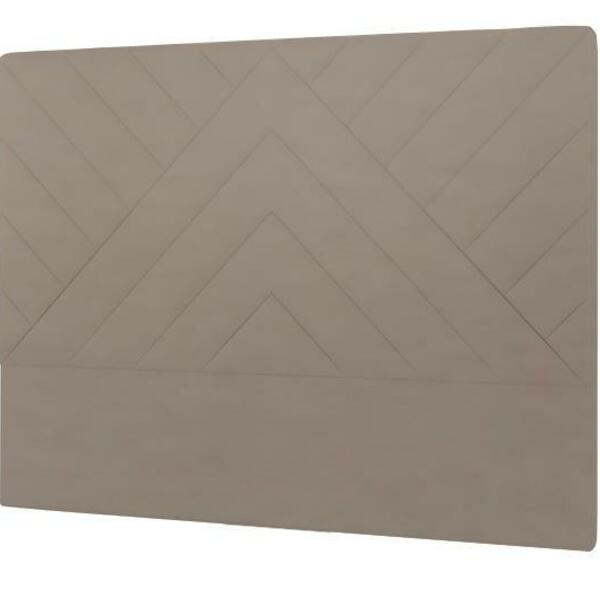 Cabeceira Sky Plus Queen 1600mm Veludo Adar Castor - Simbal