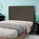 Cabeceira Sky Plus Solteiro 900mm Veludo Cacau - Simbal