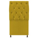 Cabeceira Sofia 100 Cm Solteiro Suede Amarelo - Amarena Móveis