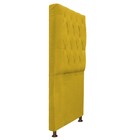 Cabeceira Sofia 100 Cm Solteiro Suede Amarelo - Amarena Móveis