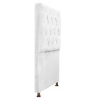 Cabeceira Sofia 100 Cm Solteiro Suede Branco - Amarena Móveis
