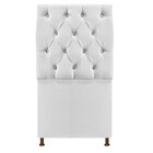 Cabeceira Sofia 100 Cm Solteiro Suede Branco - Amarena Móveis
