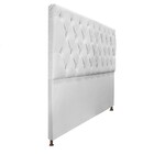 Cabeceira Sofia 140 Cm Casal Suede Branco - Amarena Móveis