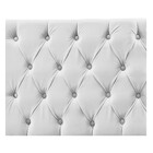 Cabeceira Sofia 140 Cm Casal Suede Branco - Amarena Móveis