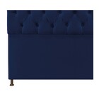Cabeceira Sofia 160 Cm Queen Size Suede Azul Marinho - Amaren