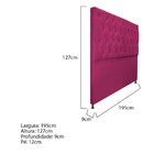 Cabeceira Sofia 195 Cm King Size Suede Pink - Amarena Móveis