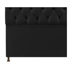 Cabeceira Sofia 195 Cm King Size Suede Preto - Amarena Móveis