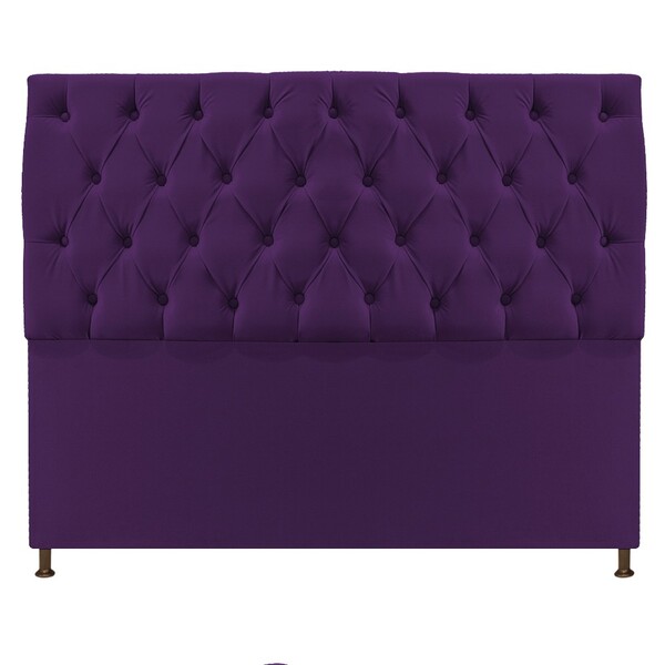 Cabeceira Sofia 195 Cm King Size Suede Roxo - Amarena Móveis