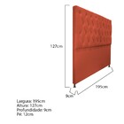 Cabeceira Sofia 195 Cm King Size Suede Terracota - Amarena Mó