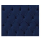 Cabeceira Sofia 90 Cm Solteiro Suede Azul Marinho - Amarena M