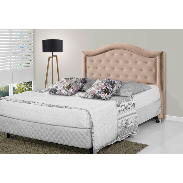 Cabeceira Solteir Atlanta Botonê 0,88 Bege