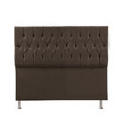 Cabeceira Solteiro 0,90m Madrid Suede Marrom Dal Poz Estofados