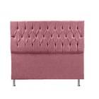 Cabeceira Solteiro 0,90m Madrid Suede Rosa Dal Poz Estofados