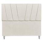 Cabeceira Solteiro 0,90m Milão Linho Bege Dal Poz Estofados