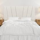 Cabeceira Solteiro 0,90m Milão Linho Bege Dal Poz Estofados