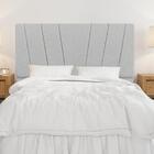 Cabeceira Solteiro 0,90m Milão Linho Cinza Dal Poz Estofados