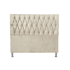 Cabeceira Solteiro 0,90m Paris Suede Bege Dal Poz Estofados