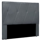 Cabeceira Solteiro 0 90m Aquilla Veludo Cinza Chumbo - Pallaz