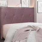 Cabeceira Solteiro 0 90m Aquilla Veludo Uva - Pallazio