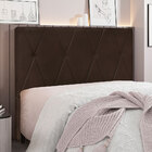 Cabeceira Solteiro 0 90m Ávila Suede - Pallazio - Marrom