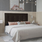 Cabeceira Solteiro 0 90m Berlim Suede - Pallazio - Marrom