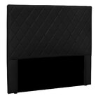 Cabeceira Solteiro 0 90m Córdoba Suede Preto - Pallazio