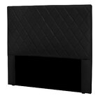 Cabeceira Solteiro 0 90m Córdoba Suede Preto - Pallazio