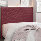 Cabeceira Solteiro 0 90m Esmeralda Veludo - Pallazio - Vinho