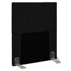 Cabeceira Solteiro 0 90m Genebra Suede Preto - Pallazio