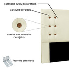 Cabeceira Solteiro 0 90m Genova Linho Pérola - Pallazio