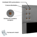 Cabeceira Solteiro 0 90m Genova Linho Rústico - Pallazio - Ci