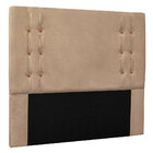 Cabeceira Solteiro 0 90m Genova Suede Bege - Pallazio